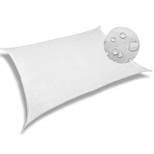 Aibingbao Tenda a Vela Quadrato 3.5x4m Protezione Anti - UV Tende da Sole a Vela Telo da Sole in HDPE Protezione Solare, per Giardino Esterno Patio Party con Corda Libera, Bianco