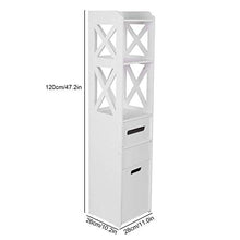 CHHD Armadietto da Pavimento, Armadietto da Bagno Impermeabile Scaffale da Bagno Armadio da Bagno Organizer per Bagno di casa Armadio da Bagno Silm Shlef Armadio da Bagno per Soggiorno