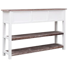 vidaXL Credenza Mobile con Ripiani e Cassetti Robusta Pratica Tavolino Laterale Salotto Marrone Anticato 115x30x76 cm in Legno Pioppo e Paulownia