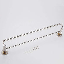 Portasciugamani in acciaio inox alto e basso doppio porta asciugamani da bagno con asta per appendere asciugamani, 60cm