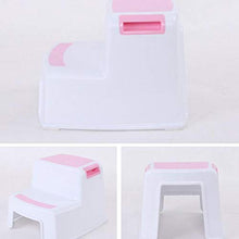 Vaorwne Sgabello Un 2 Gradini per Bambini - Sgabello per Bambini, con Impugnatura Morbida Antiscivolo per Sicurezza Come WC da Bagno Vasino da Allenamento Vasino e Sgabello da Cucina Blu