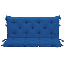 vidaXL Cuscino per Dondolo Blu 120 cm in Tessuto