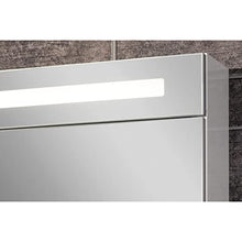 FACKELMANN B.Clever - Set di mobili da bagno, 3 pezzi, 60 cm, con lavabo in marmo e armadietto a specchio a LED