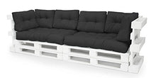 Spatium Cuscini per Pallet Euro Schienale 20 cm di spessore, Antracite, 60 x 40