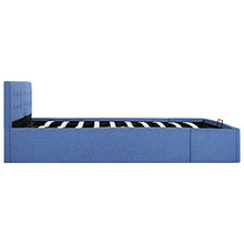 SKM Giroletto Idraulico con Contenitore Blu in Tessuto 160x200 cm