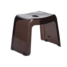 H-M-Shelf Bagno Sgabello da Bagno Antiscivolo, Sgabello per la casa in plastica, Sgabello per Bambini, Sgabello per Bambini, Sgabello Doccia 39x25x30cm (Color : Brown)