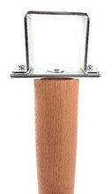 viglietti Kit di 2 Pezzi Piedi Unione Reti Faggio per Doghe in Legno, H 25 cm