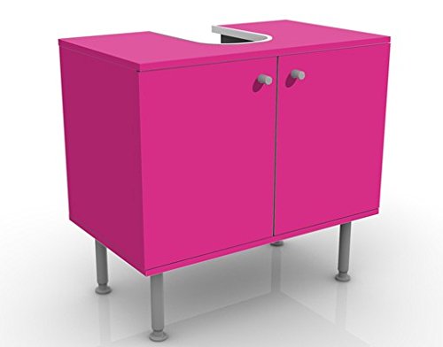 Apalis Mobile per lavabo Design Colour Pink 60x55x35cm, Basso, Larghezza: 60cm, Regolabile, mobiletto da lavandino, lavandino, mobiletto da lavabo, lavabo, mobiletto, Bagno, Bagnetto, Mobile da Bagno