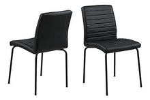 Amazon Brand - Movian Kander - Set da 2 sedie sala da pranzo, 52 x 47 x 86,5 cm, nero