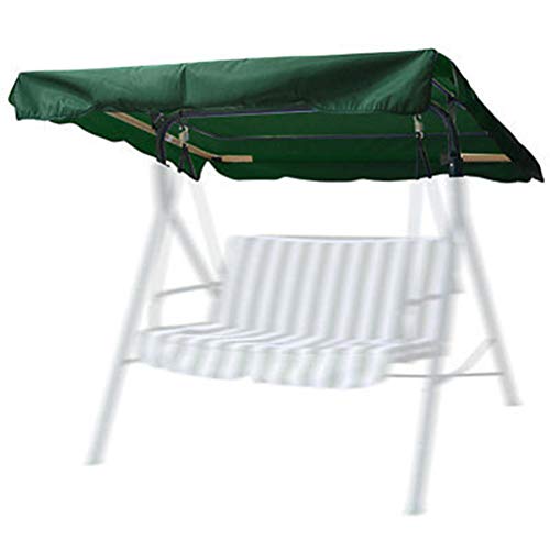 Wealthgirl - Copertura di ricambio per dondolo da giardino, per portico e dondolo, 165 x 120 cm, colore: Verde