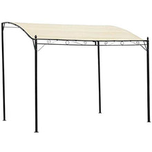 Gazebo 3 x 2,5 m Pieghevole Esterno Pergola Impermeabile Tenda da Gazebo Pergolato Crema Giardino