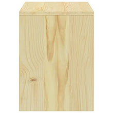 vidaXL Comodino Legno Chiaro 35x30x40 cm in Legno Massello di Pino