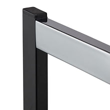 Relaxdays Porta Asciugamani, Mensole, Ripiani Porta Salviette, Cromo, HLP 44x18x16 cm, Argento/Nero