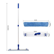 SSAYY Spray Mop Mocio Adesivo Piastra in Lega di Alluminio Mop Piatto Pulizia del Pavimento Il Panno in Microfibra può Tagliare L'Asciugamano per La Pulizia della Casa