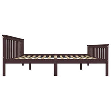 SKM Giroletto con 2 Cassetti Marrone Scuro Legno di Pino 160x200 cm (36.55kg)