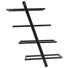 Rodipu Portabottiglie per Vino, portabottiglie Multifunzionale per Vino Rosso, mensola portaoggetti a Parete per(Inclined Wine Rack for 4 Bottles Black)