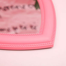 BESPORTBLE Specchio per Il Trucco del Cuore Specchio a Forma di Cuore Specchio Cosmetico da Tavolo Specchio da Parete Specchio Cosmetico