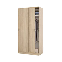 13Casa Jenny S01 Armadio Anta Scorrevole, Legno ingegnerizzato, Marrone, 100 x 50 x 200 cm