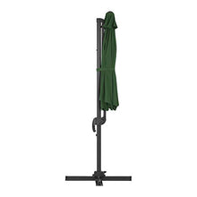 Uniprodo Ombrellone Decentrato Ombrello da Giardino Uni_Umbrella_2R300GR (Verde, Rotondo, Ø 300 cm, Girevole)