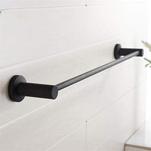 GJJSZ Accessori per Il Bagno con portasciugamani Nero in Acciaio Inossidabile di personalità Moderna