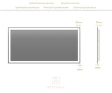 FORAM Personalizza Controluce specchio per bagno con luce LED - 100x60cm - su Misura - moderno specchi con illuminazione, retroilluminato L01