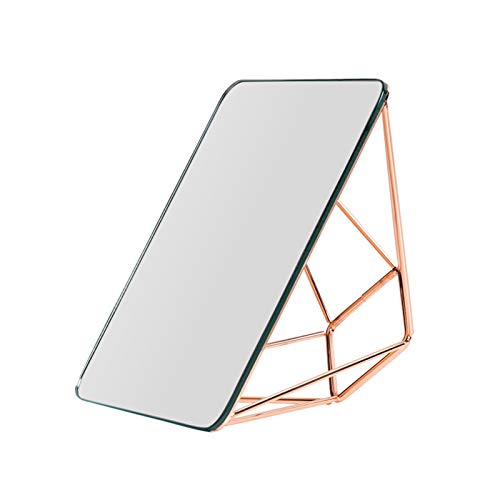 YUMEIGE Specchio per Il Trucco Desktop Specchio di Trucco, Confortevole Angolo, Adatto for Dormitorio Femminile in Camera da Letto, Bagno, ad Alta Definizione Specchio