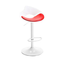 JXXDDQ Sgabello da Bar Girevole A 360 Gradi Ascensore Cucina Colazione Sedia Sgabello da Bar Sgabello Alto Bar Sgabello Schienale Sedia Anteriore (57-77cm) (Color : Red)