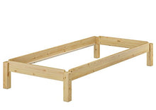 Erst-Holz Moderno futon IMPILABILE per Materasso 90x200 in Pino con doghe rigide 60.48-09