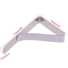NINGYE 6 clip per tovaglia in acciaio inox, per picnic, barbecue, feste di nozze