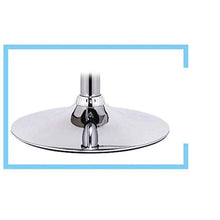 Yxsd Bar in Pelle Sgabello Sedia da Cucina Bianco con Schienale Girevole Gas Materiale di Sollevamento Idraulico Sgabelli Chrome Regolabile Lucido Base Salon Computer Sedie da Pranzo