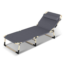 DHHZRKJ Chaise Longue per Esterni, Poltrona reclinabile Traspirante con Cuscino e 4 Posizioni Regolabili, Sedia reclinabile Pieghevole per Patio Esterno sulla Spiaggia