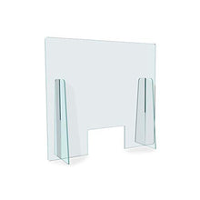 Danieli Ho.Re.Ca. Parafiato in Plexiglass con Apertura per Merce | Dimensione Supporto Autoportante cm 75 x 60 | Dimensione Apertura per Merce cm 15 x 35 | Made in Italy