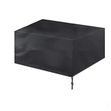 QWERF Copertura Antipolvere per Tavolo E Sedia con Protezione Solare Impermeabile da Giardino per Mobili da Esterno in Tessuto Oxford 120 cm * 120 cm * 74 cm/Nero