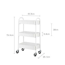 YIN YIN Carrello per Ripiani Cucina Rack in Acciaio al Carbonio Mobile conveniente Carrozzina Cucina Bagno Soggiorno Semplice Camera da Letto Moderna Verde Acqua 2 Colori Carrello a rulli