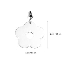 Yardwe 4Pcs Tovaglia Pesi in Acciaio Inox a Forma di Fiore di Copertura di Tabella Morsetti Pesi Runner Ciondolo Clip di Grucce per Esterno Picnic Cena Tovaglia della Decorazione 2. 5