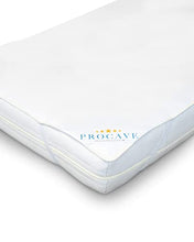 PROCAVE | coprimaterasso Impermeabile in Diverse Misure | Coprimaterasso Impermeabile Molton | Made in Germany | federe per Cuscini | 80x160 cm