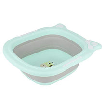 Lavabo per bagno, lavabo per piedi a forma di cartone animato, per neonati o lavaggio di verdure o frutta(green)