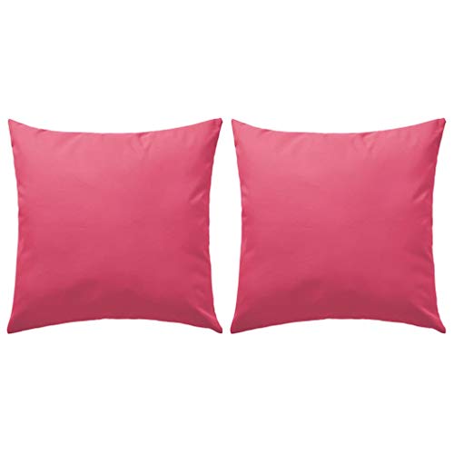 SKM Cuscini da Esterno 2 pz 60x60 cm Rosa