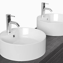 Mobile bagno a terra Memoria Classic antracite venato con lavabi appoggiati