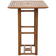 vidaXL Legno di Acacia Tavolo da Bar per Esterni Tavolo Bistrot Colazione