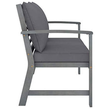 SKM Set Divani da Giardino 4 pz con Cuscini in Massello di Acacia (37.4kg)