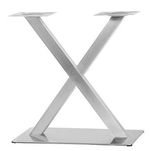 Piedino da tavolo in acciaio inox X telaio da tavolo, altezza 70 cm