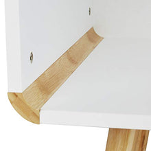 Relaxdays 10020980 Credenza con Angoli Arrotondati 2 Cassetti Mobile Lungo Basso per TV con Gambe HxLxP: 48 x 120 x 40 cm Bianco