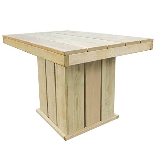 vidaXL Legno di Pino Impregnato FSC Tavolo da Pranzo Esterno Tavola Giardino