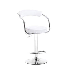 TYJIAJU Sedie Home Sgabello da bar Pu + Struttura in metallo Rotazione a 360 ° Regolabile Confortevole e durevole Cafe Sgabello pratico GH/io