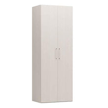 Dmora Guardaroba Legno Massello, Made in Italy, Altezza 247 cm, Armadio da Camera Moderno (Pino, 2 Ante)