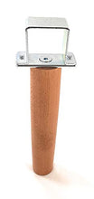 viglietti Kit di 2 Pezzi Piedi Unione Reti Faggio per Doghe in Legno, H 25 cm