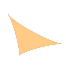 CH-GTJ Tenda A Vela Triangolo Rettangolo, Protezione Raggi UV 98%, Vela Ombreggiante Resistente E Traspirante per Giardino Balcone Terrazza,Sand Yellow,3X4X5m