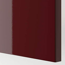 SELSVIKEN cassetto frontale 60x26 cm lucido rosso scuro-marrone