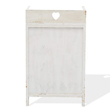 Rebecca Mobili Comodino 3 cassetti, cassettiera Bianca Grigio Beige, Legno paulonia, Shabby, Camera Bagno - Misure: 58 x 35 x 27 cm (HxLxP) - Art. RE4378